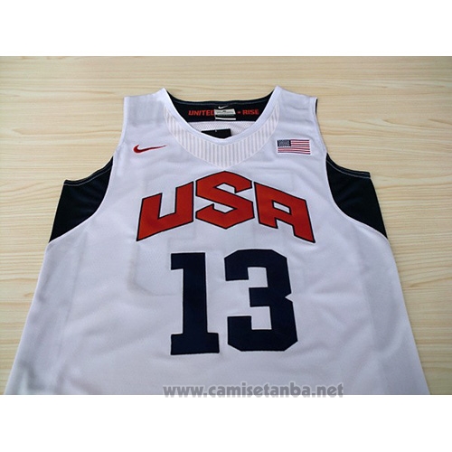 Camiseta USA 2012 Chris Paul #13 Blanco